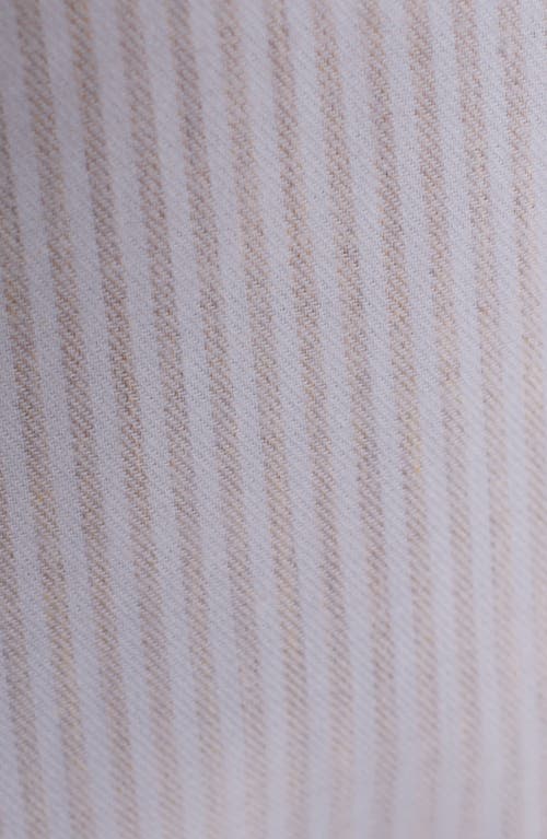 Bugatchi Axel Trim Fit Stripe Cotton Button-up Shirt In Nude