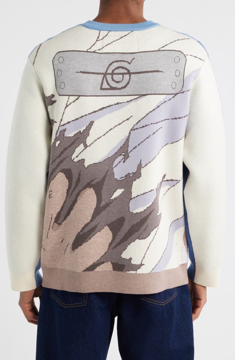 VERYRARE Sasuke Cursemark Graphic Crewneck Sweatshirt, Alternate, color, Blue