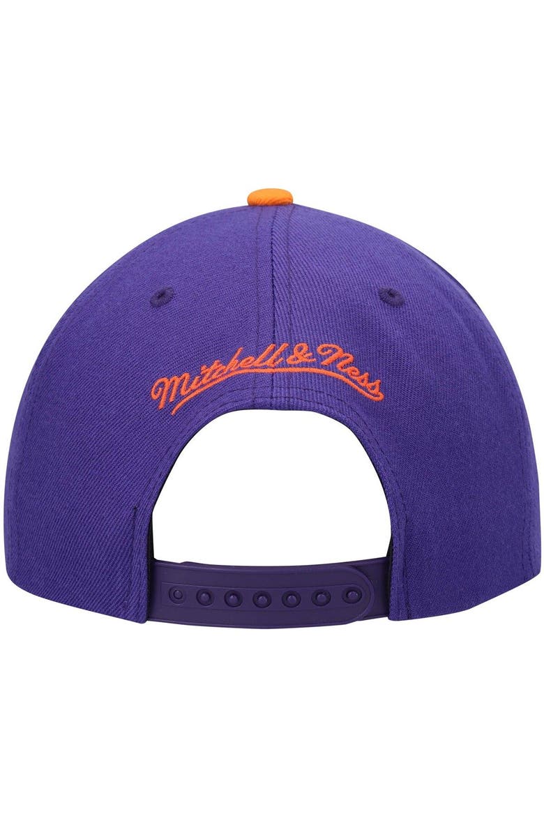 Men's Mitchell & Ness Purple/Orange Phoenix Suns Hardwood Classics Team Two-Tone 2.0 Snapback Hat, Alternate, color, Purple