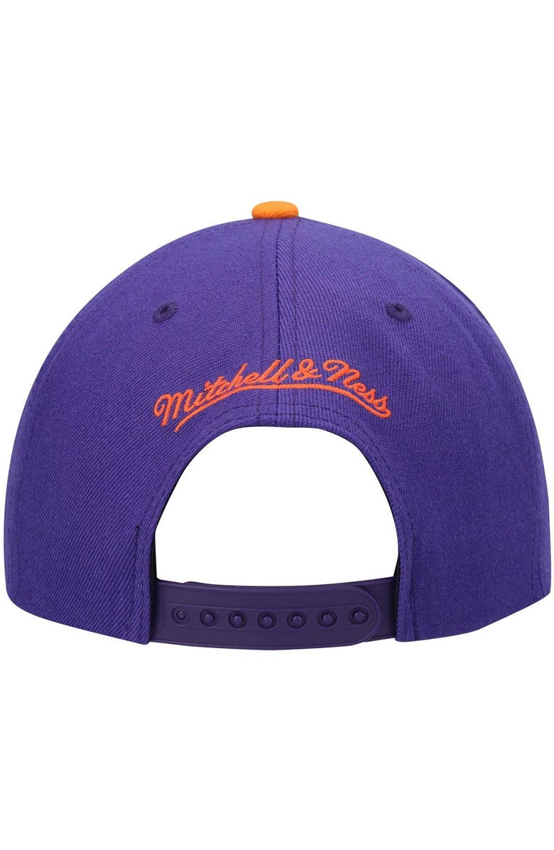 Mitchell & Ness Men's Mitchell & Ness Purple/Orange Phoenix Suns Hardwood Classics Team Two-Tone 2.0 Snapback Hat, Alternate, color, Purple