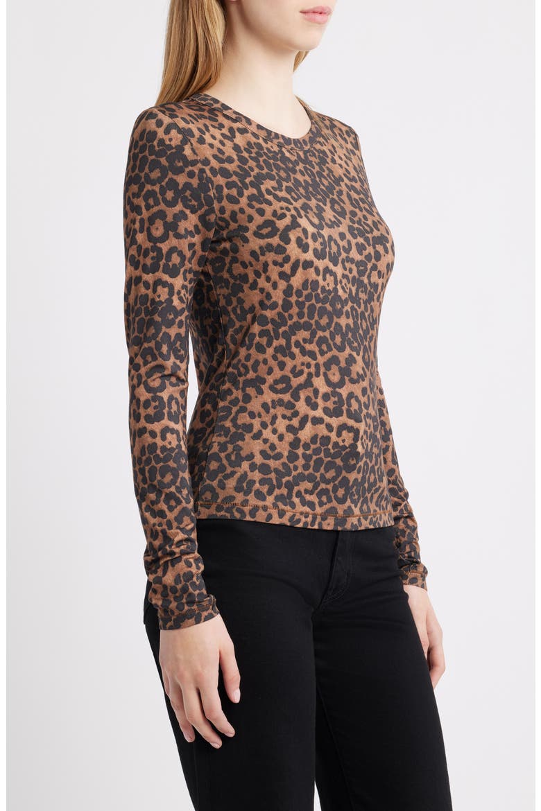 Luca Print Long Sleeve Top, Alternate, color, LEOPARD