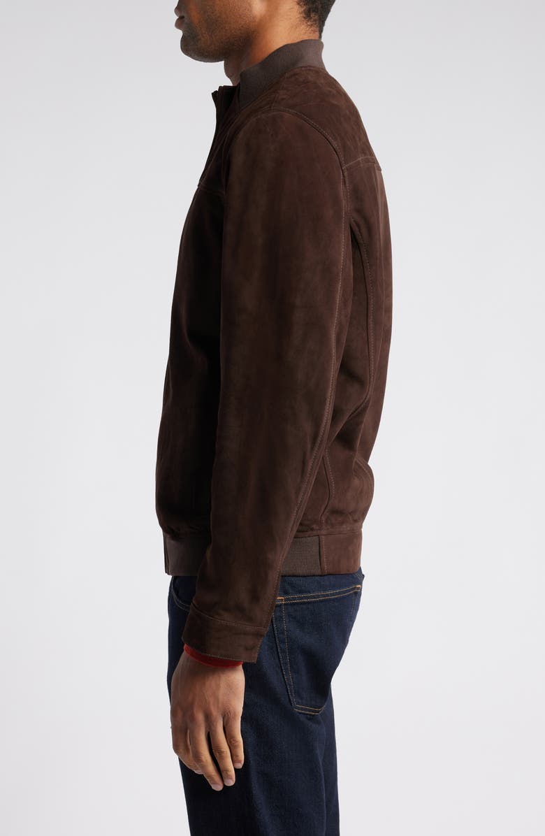 Nordstrom Suede Bomber Jacket, Alternate, color,