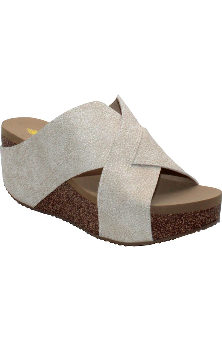 Volatile Firefly Water Resistant Wedge Platform Sandal, Main, color, Gold