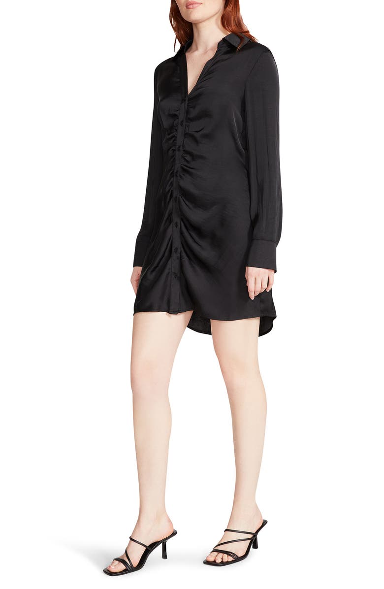 Steve Madden BB Dakota by Steve Madden Let's Disco Long Sleeve Mini Shirtdress, Alternate, color, 