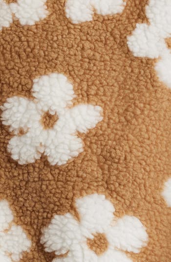Daisy Floral High Pile Fleece Shacket