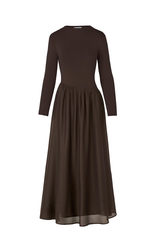 By Tess Collection Emme Dress In Brown
