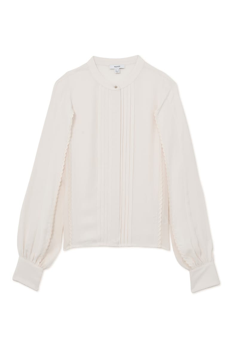 Maddie Pleated Button-Up Top, Alternate, color, PALE PINK