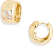 NORDSTROM RACK Cubic Zirconia Huggie Hoop Earrings