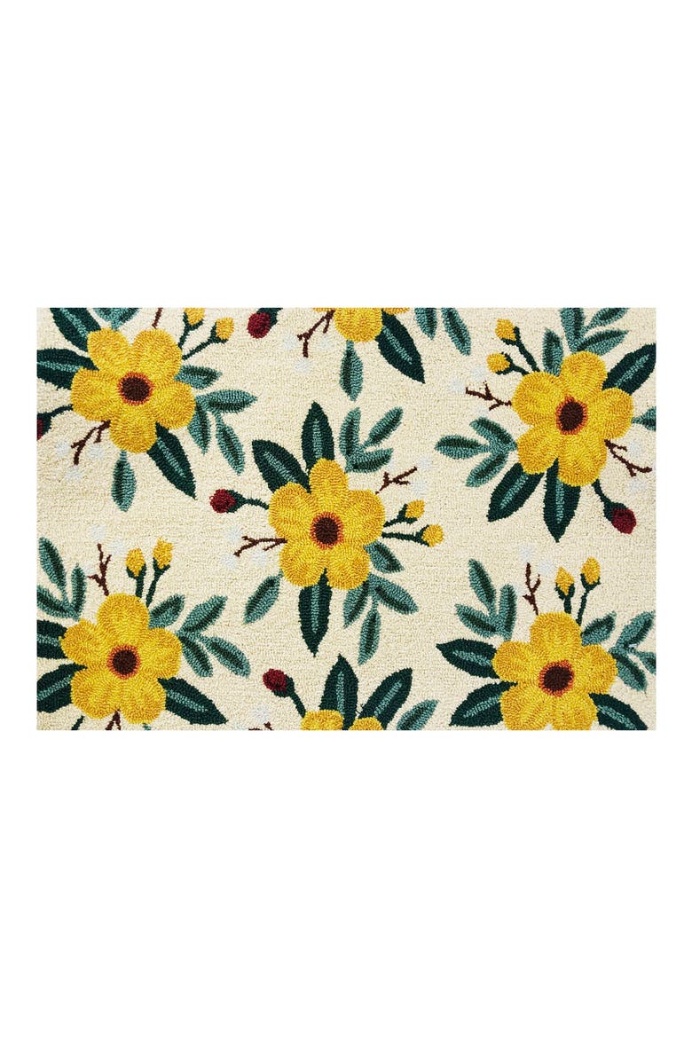 Harper Floral Doormat, Main, color, CREAM MULTI