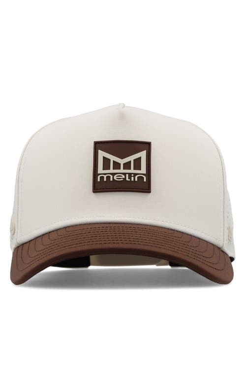 Melin Odysea Stacked Hydro Performance Snapback Hat In Brown