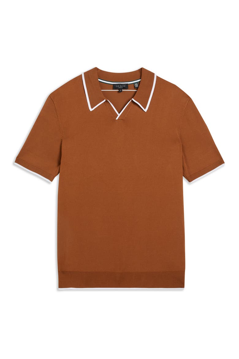 Stortfo Stretch Polo, Alternate, color, BROWN