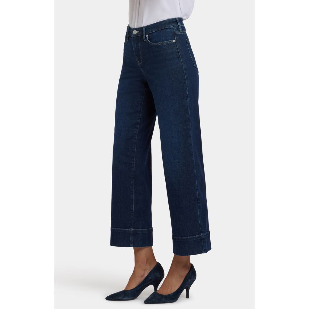 Nydj Teresa Ankle Wide Leg Jeans In Blue