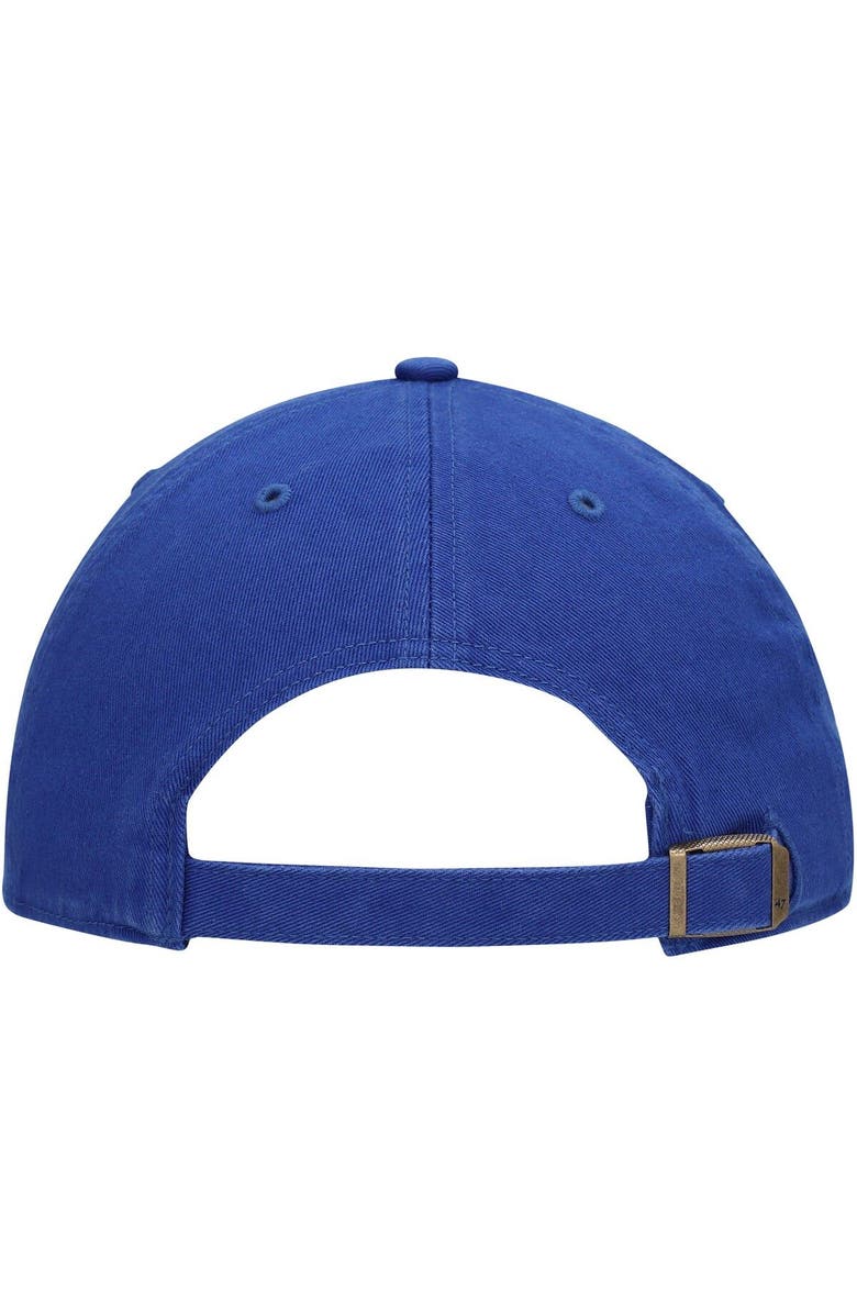 '47 Men's '47 Royal Texas Rangers Team Logo Cooperstown Collection Clean Up Adjustable Hat, Alternate, color, Royal