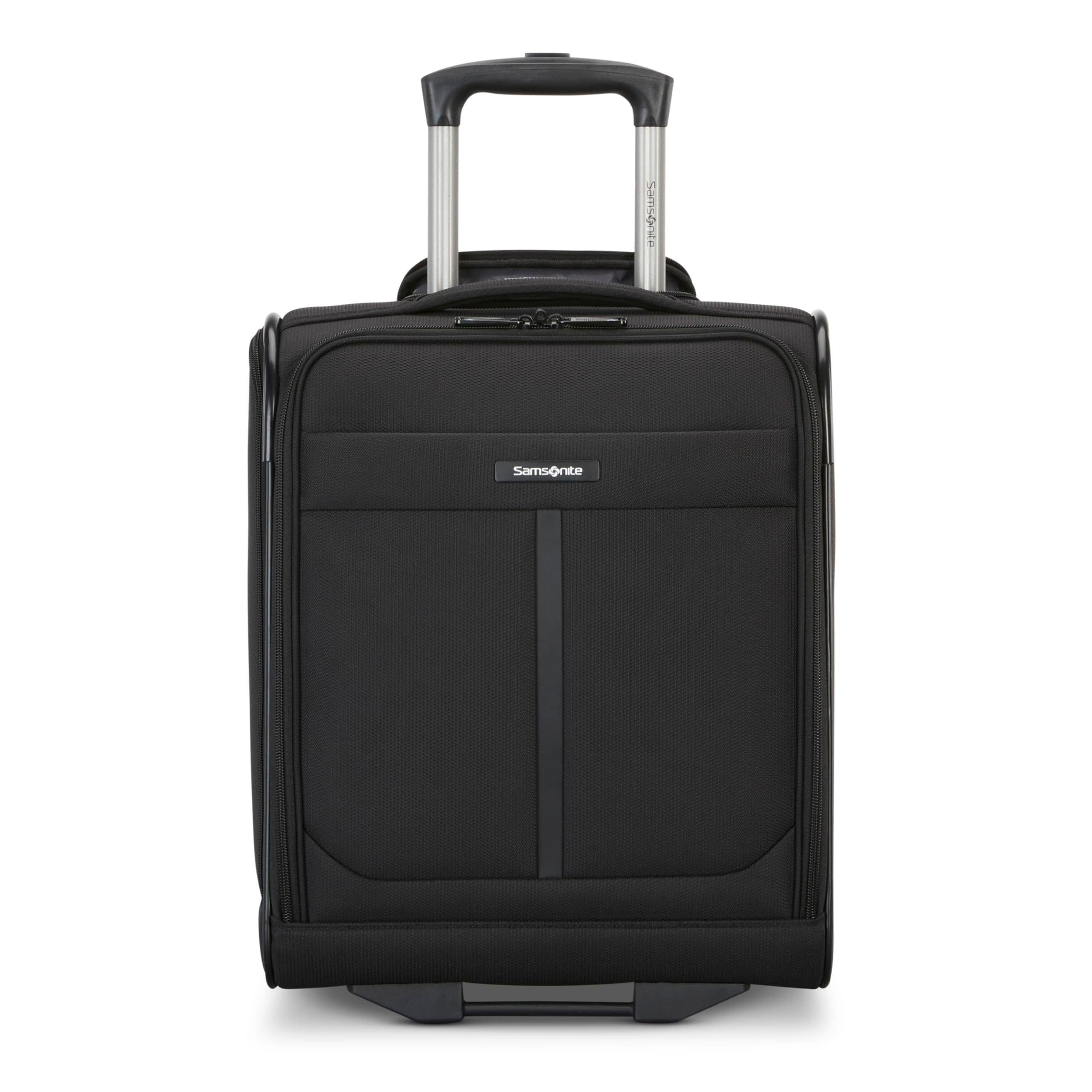 Samsonite Ascella 4 2-Wheel 16" Underseater Suitcase, Alternate, color, Black