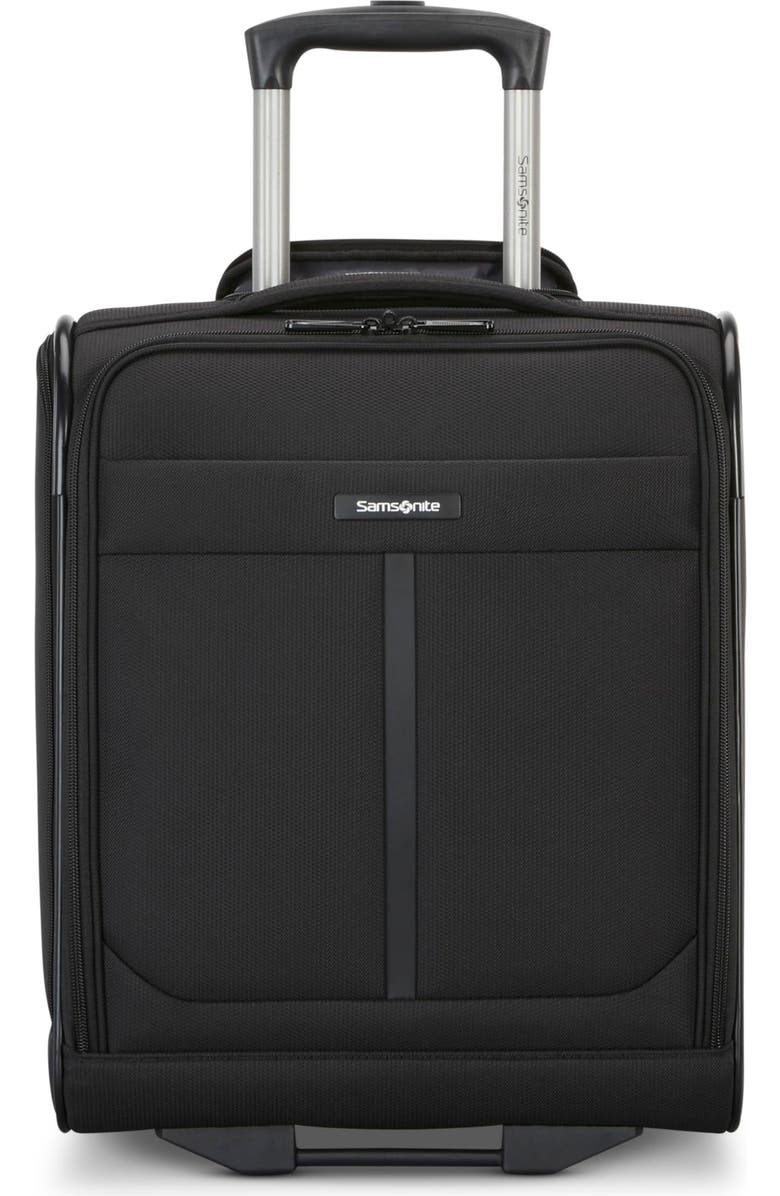 Samsonite Ascella 4 2-Wheel 16" Underseater Suitcase, Alternate, color, Black
