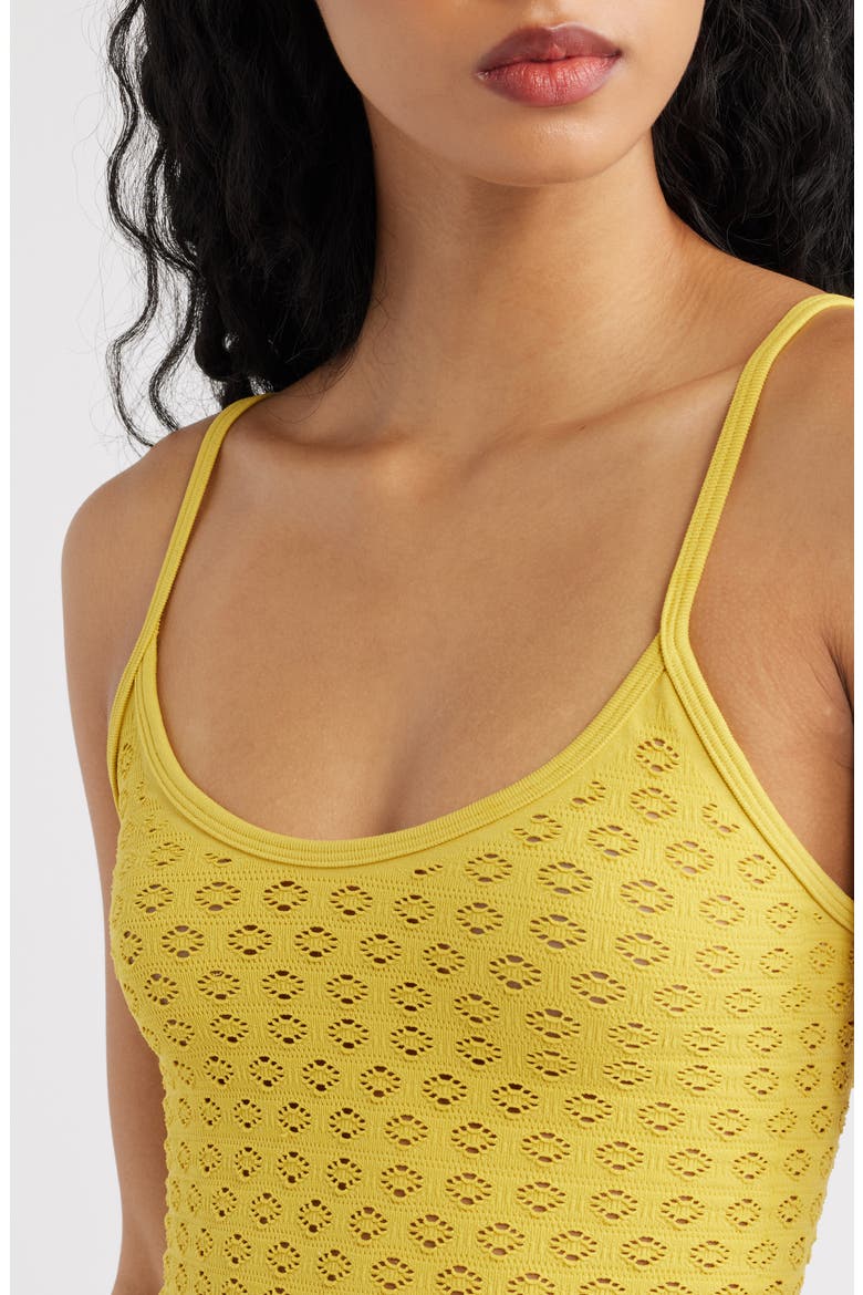 Open Knit Camisole, Alternate, color, YELLOW