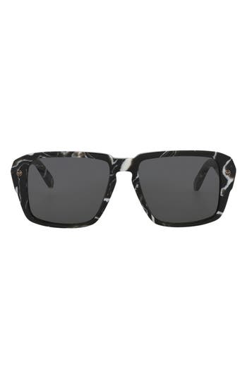 Philipp Plein Square-frame Acetate Sunglasses In Black