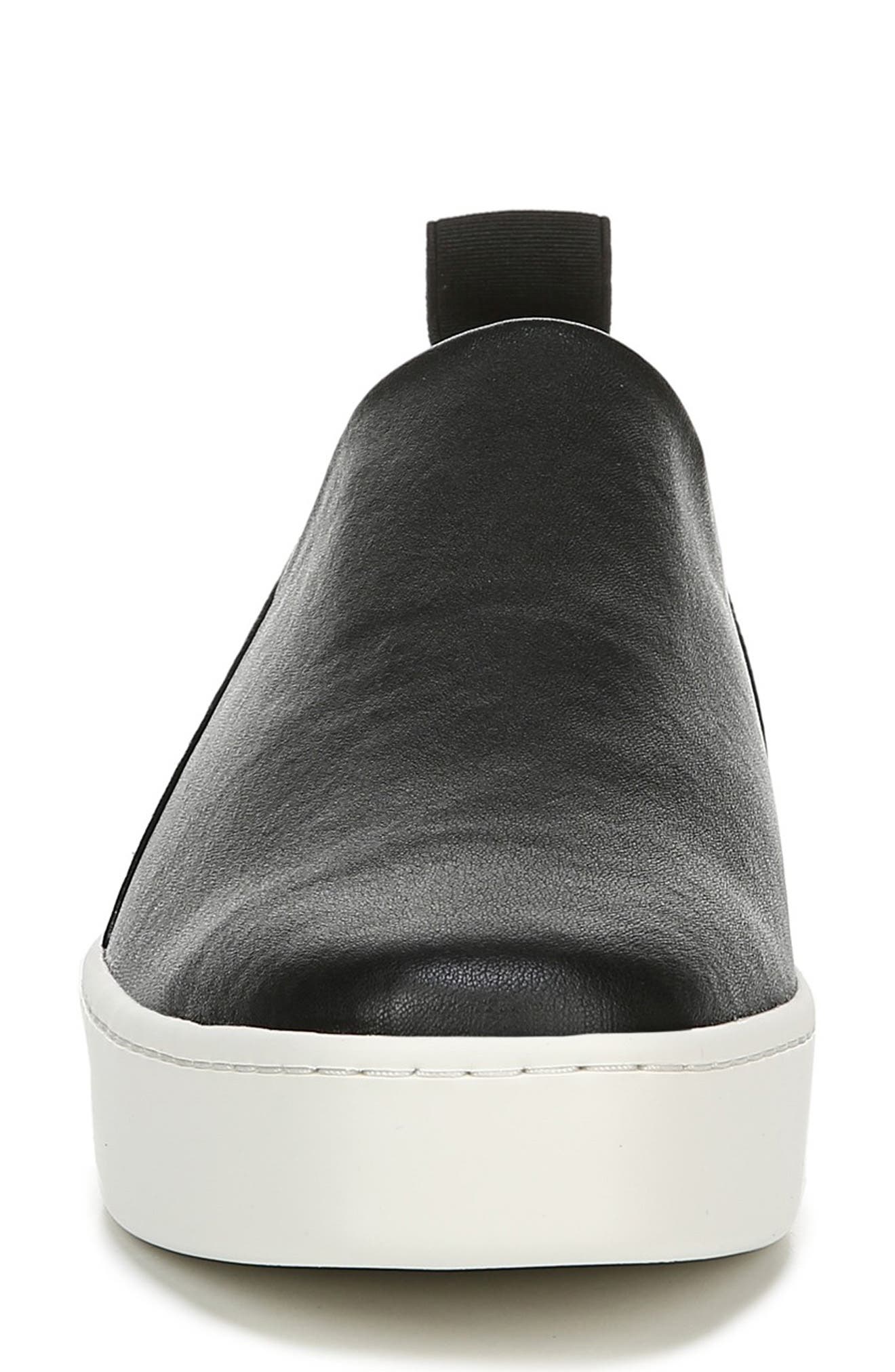 Saxon Slip-On Sneaker, Alternate, color, BLACK THIN STRETCH NAPPA