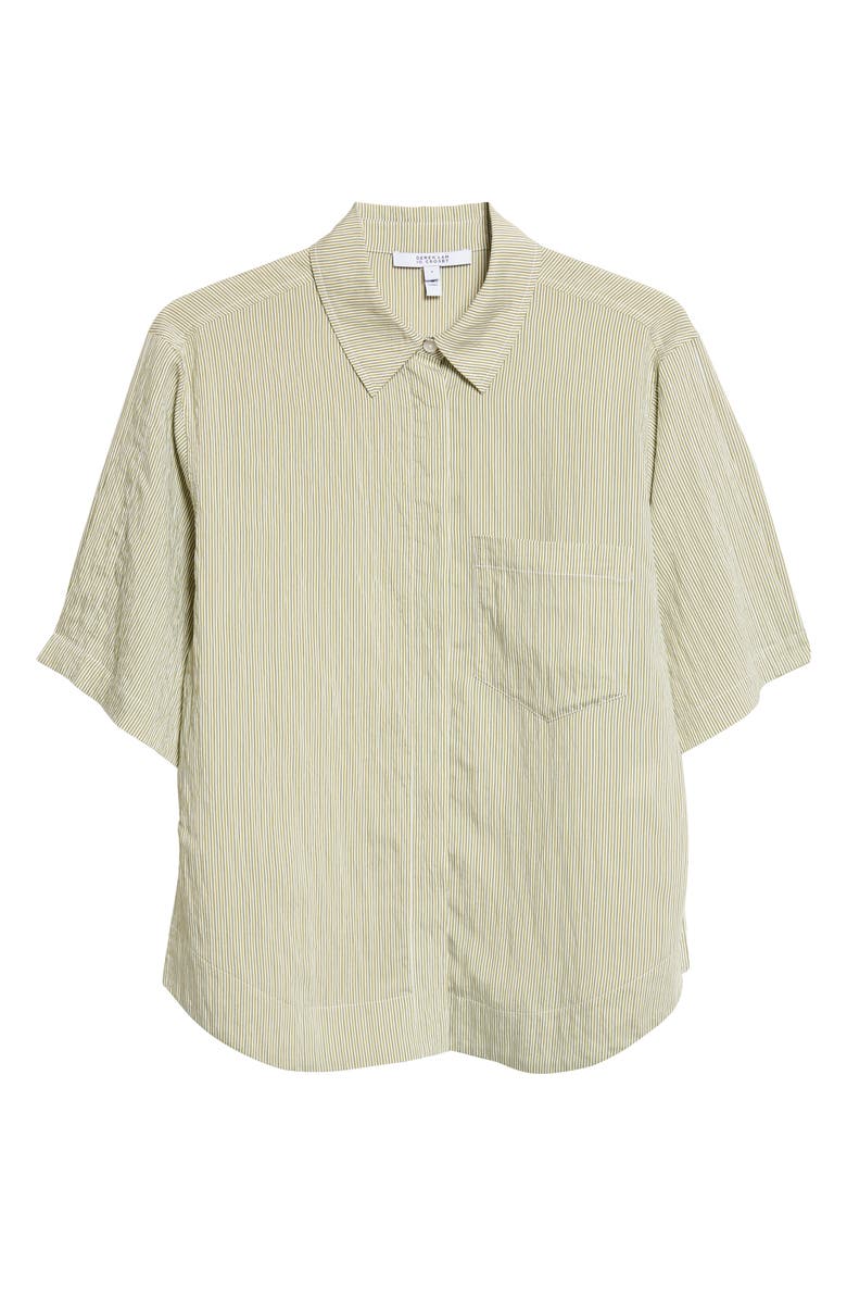 Derek Lam 10 Crosby Keaton Split Sleeve Button-Up Shirt, Alternate, color, 