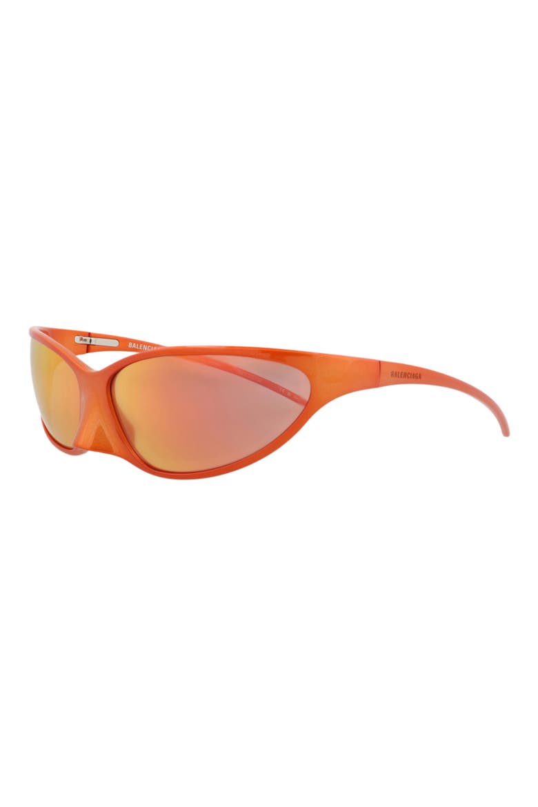 70mm Wraparound Sunglasses, Alternate, color, RED RED RED