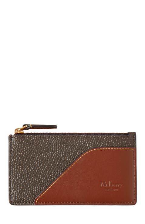 Heritage Leather Zipped Long Card Holder