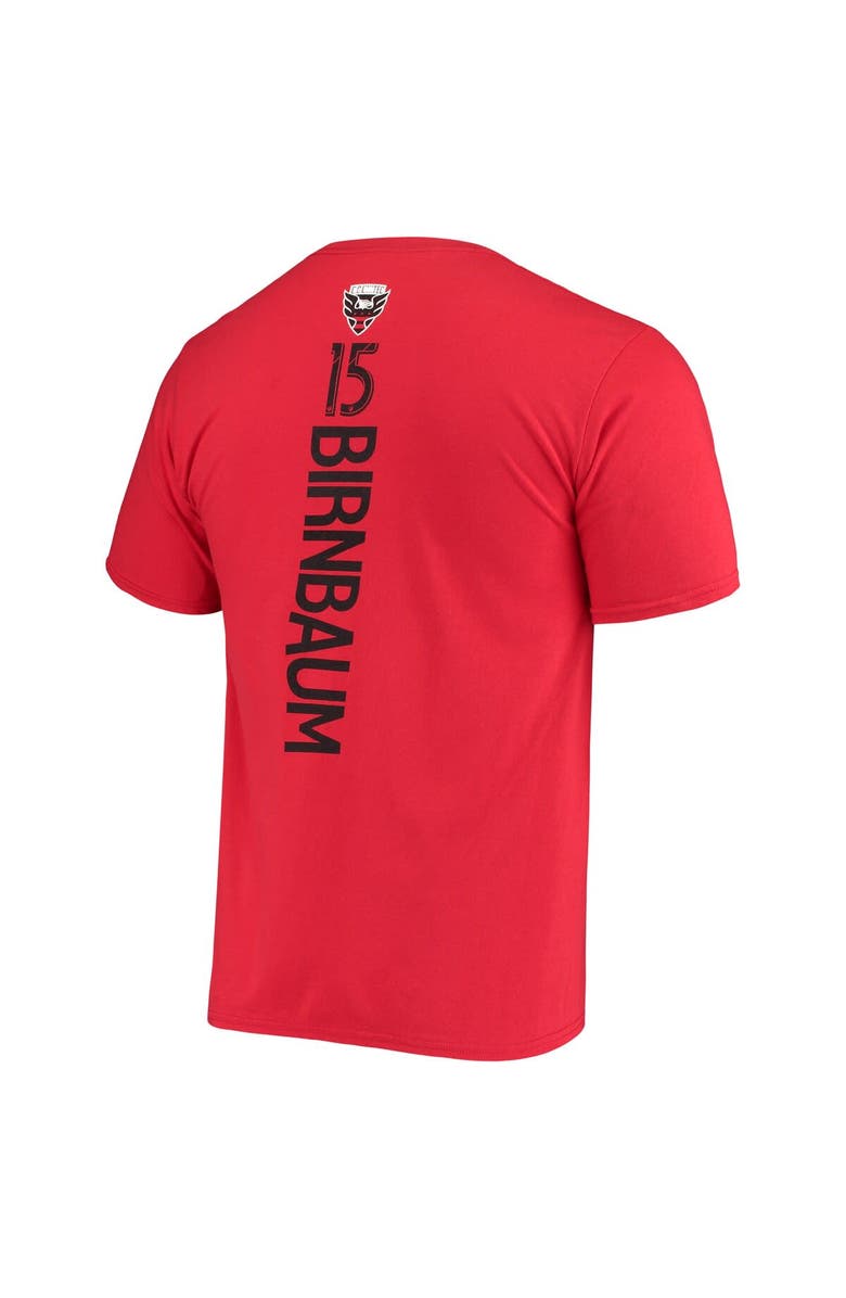 FANATICS Men's Fanatics Branded Steve Birnbaum Red D.C. United Backer Name & Number T-Shirt, Alternate, color, 