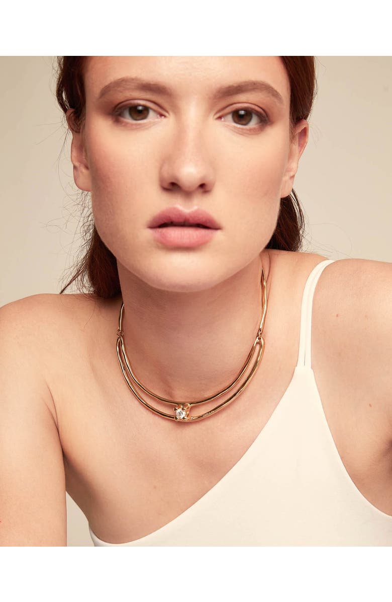 UNODE50 Twin Radiance Collar, Alternate, color, Gold