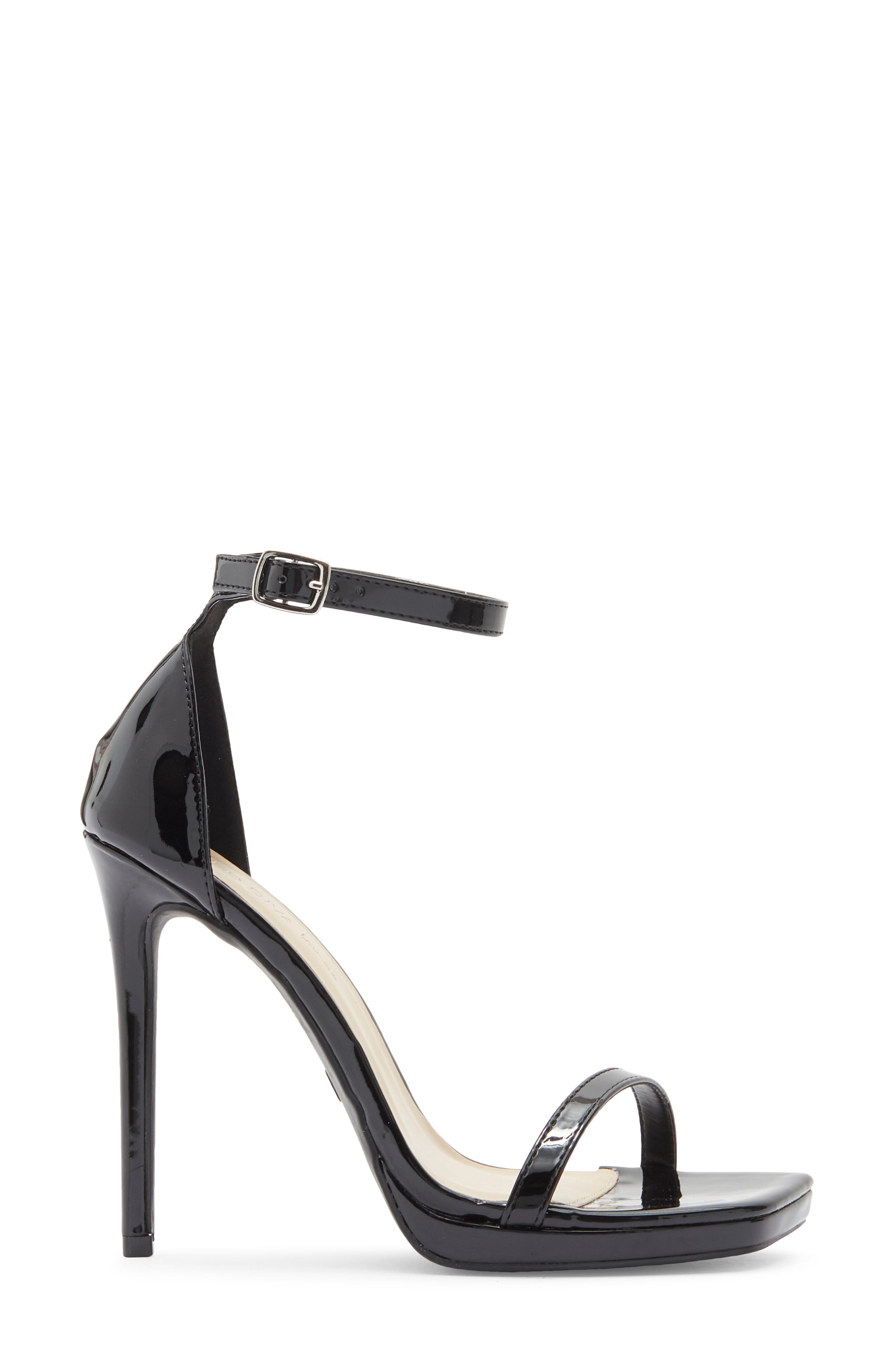 Lunna Ankle Strap Sandal, Alternate, color, BLACK