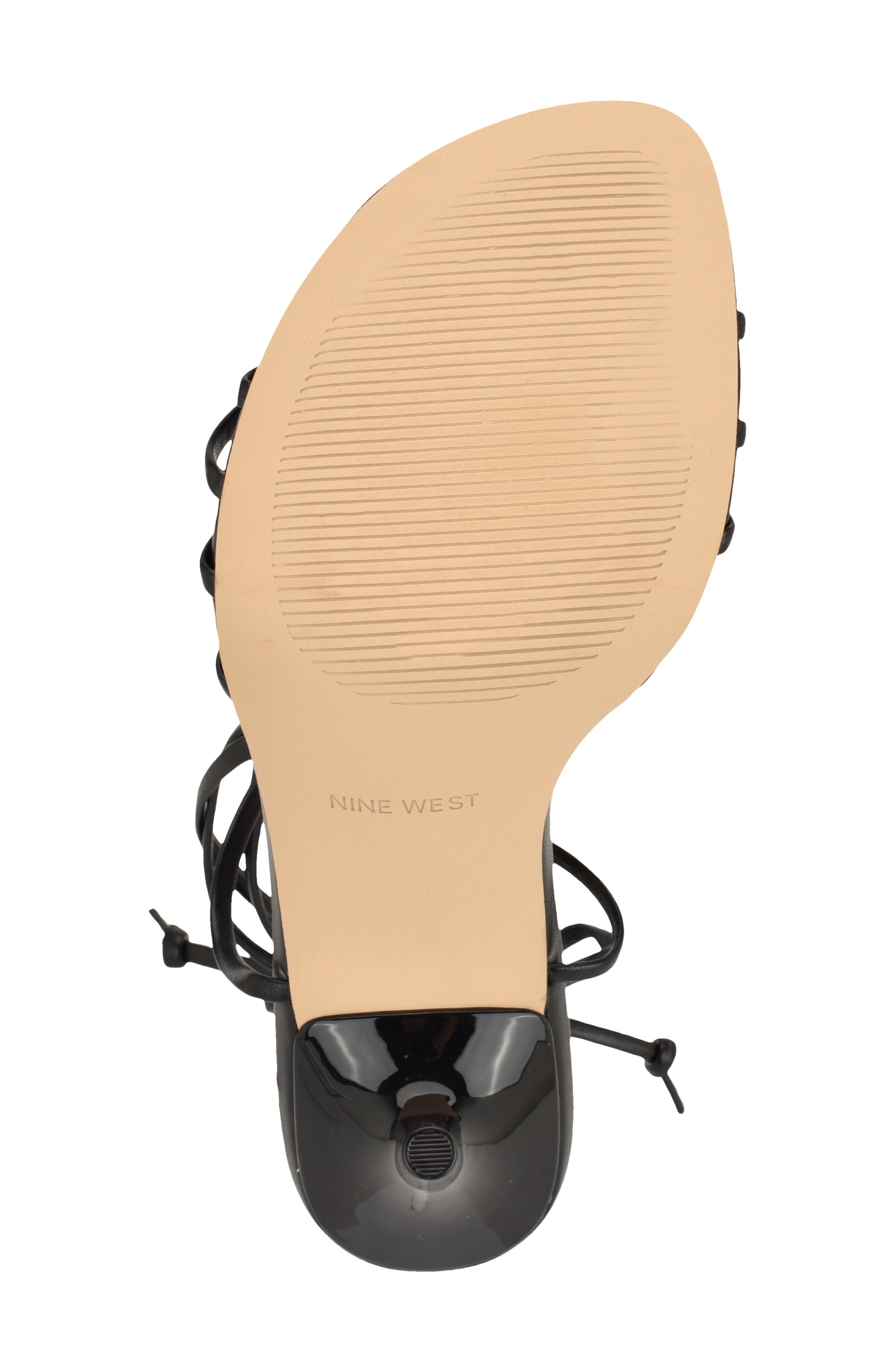 Nine West Opela Ankle Wrap Sandal, Alternate, color, Black