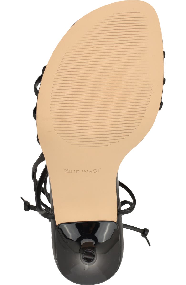 Nine West Opela Ankle Wrap Sandal, Alternate, color, Black