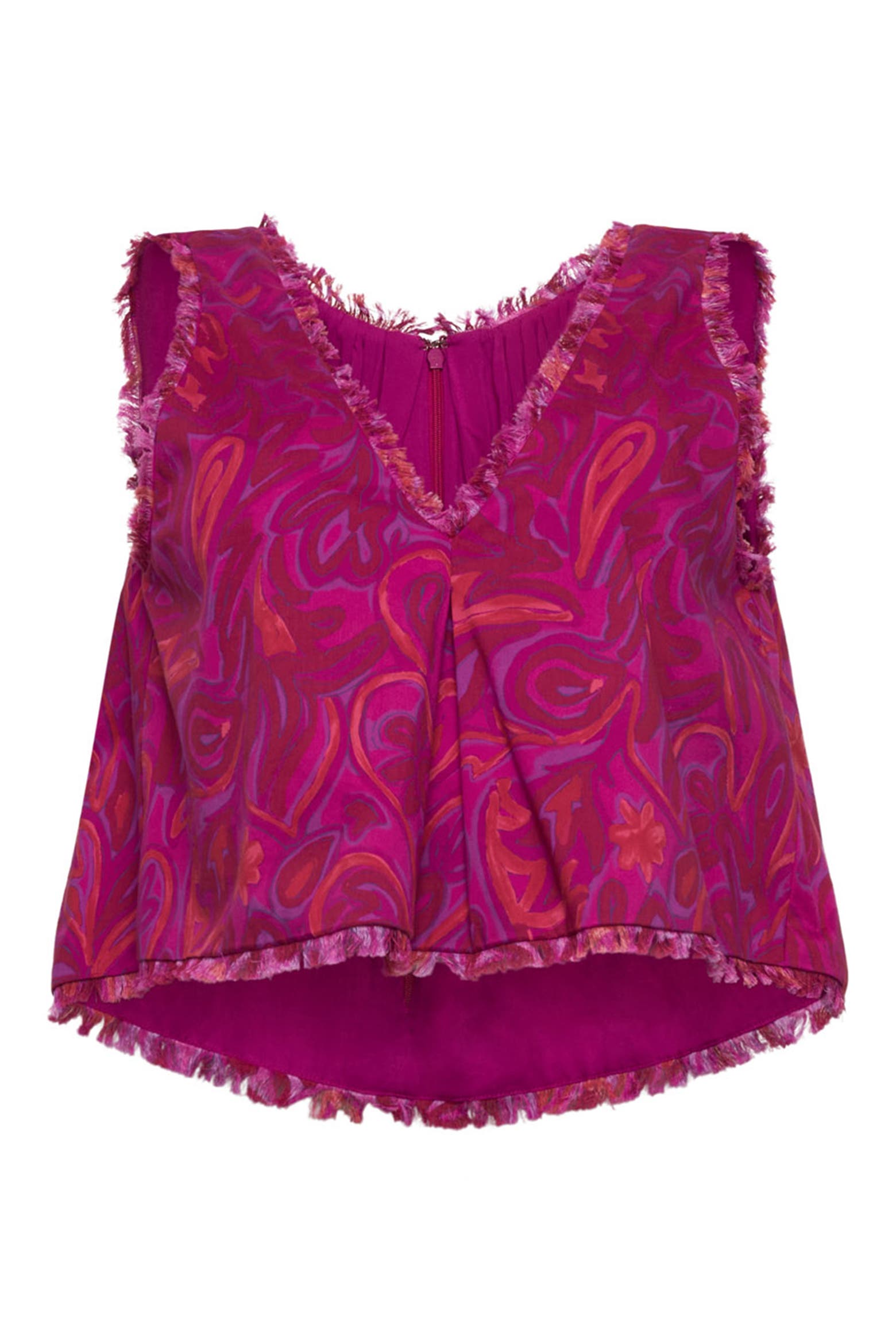 Bloom Bar Code Cinq à Sept Ibbie Paisley Bloom Cotton Blend Top (Women) | Nordstromrack