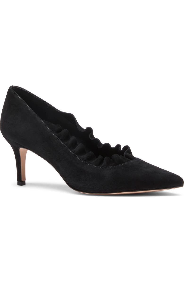 Sole Society Danla Ruffle Trim Pointed Toe Pump, Main, color,