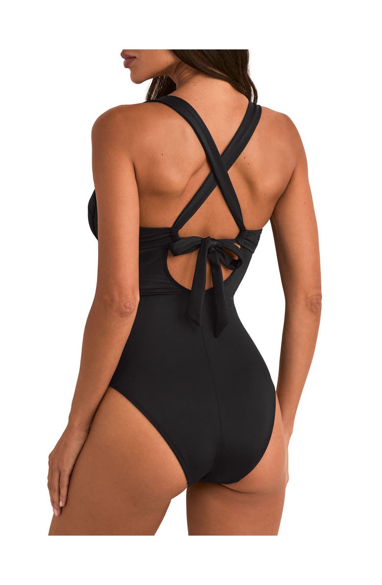 Adore Me Cariba Swimwear One Piece Swimsuit, Alternate, color, Black