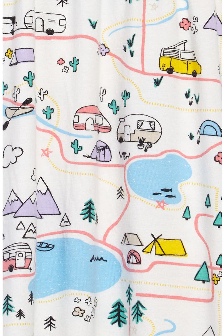 Racerback Tank Dress, Alternate, color, IVORY EGRET ROAD MAP