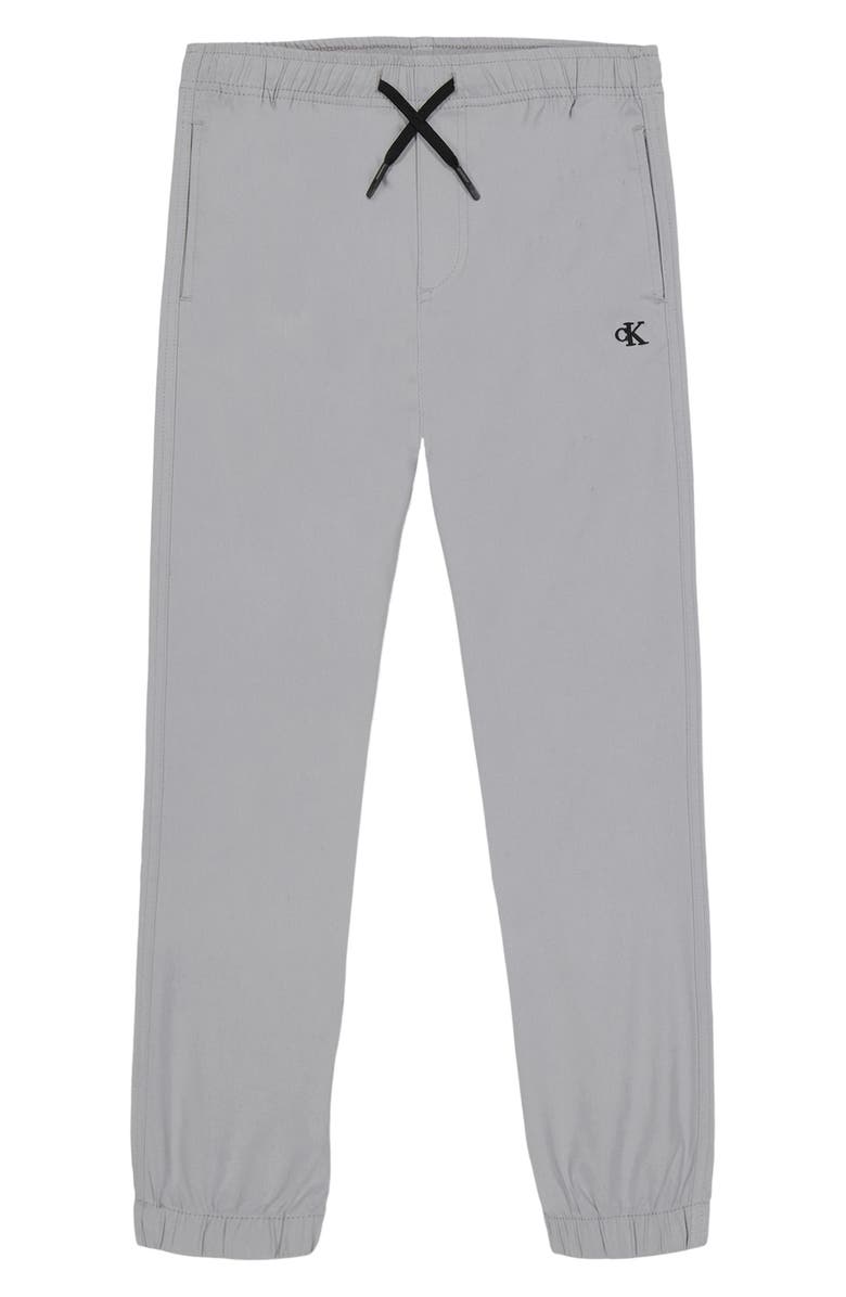 Calvin Klein Kids' Tech Joggers, Main, color, Silver Gray