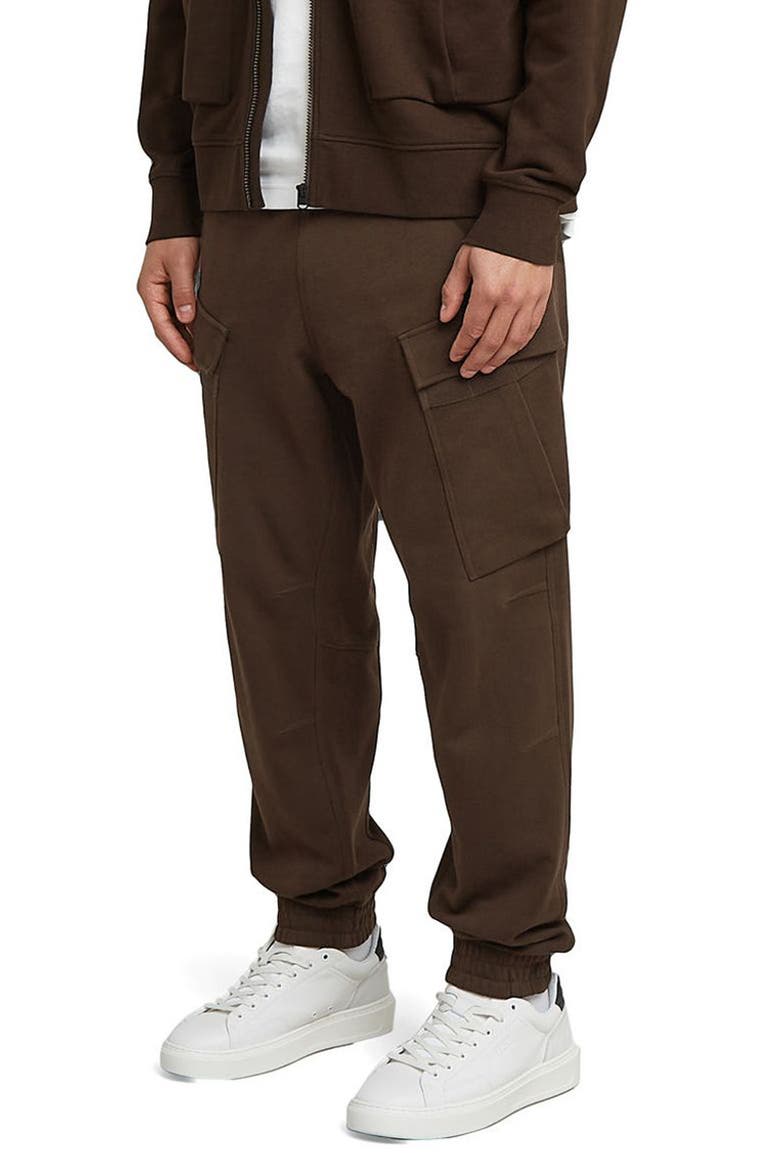 Rovic Cargo Sweatpants, Alternate, color, DEEP BROWN
