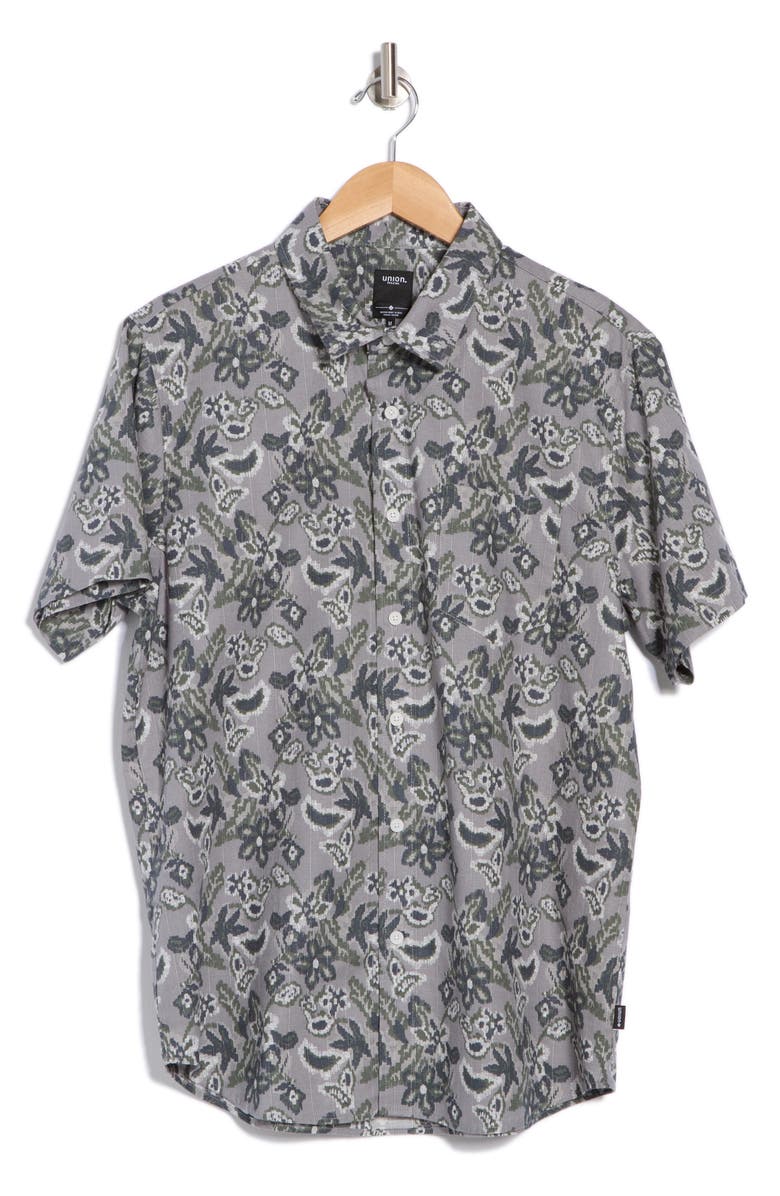 Union Promenade Button-Up Shirt, Alternate, color, Tin