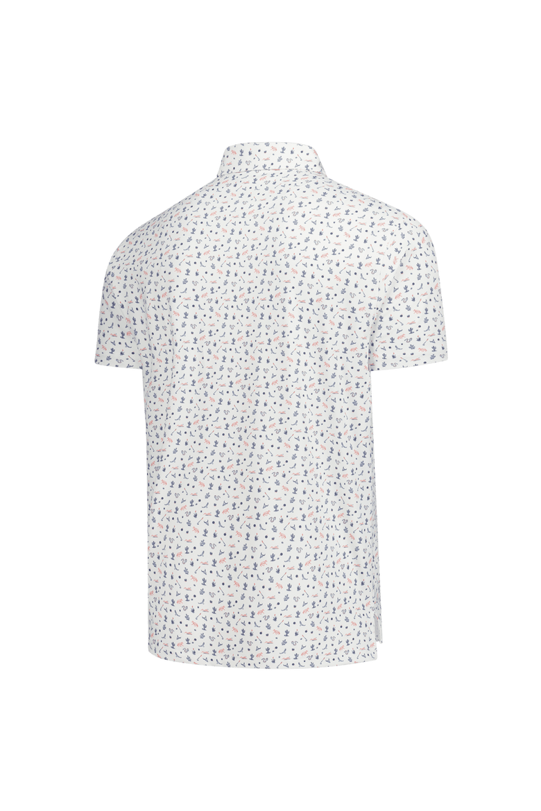 Men's Breezy Golf White WM Phoenix Open Locals Only Polo, Alternate, color, White