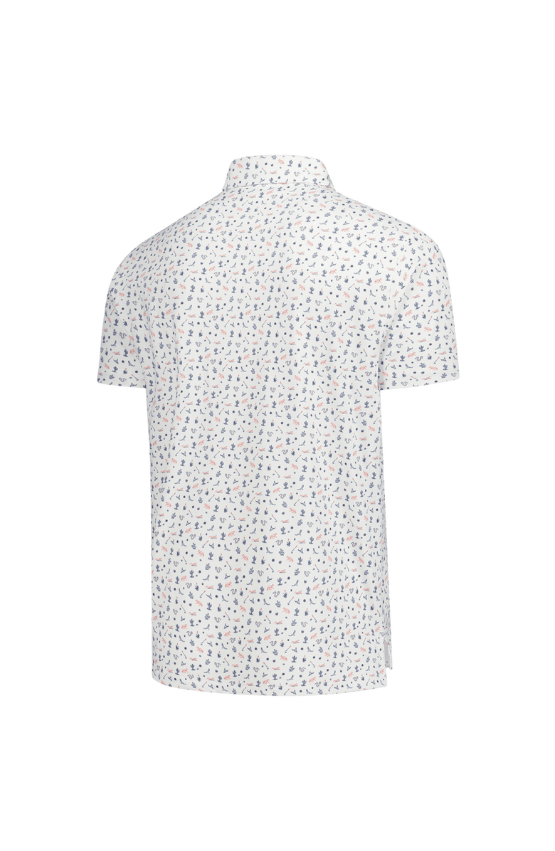 Breezy Golf Men's Breezy Golf White WM Phoenix Open Locals Only Polo, Alternate, color, White