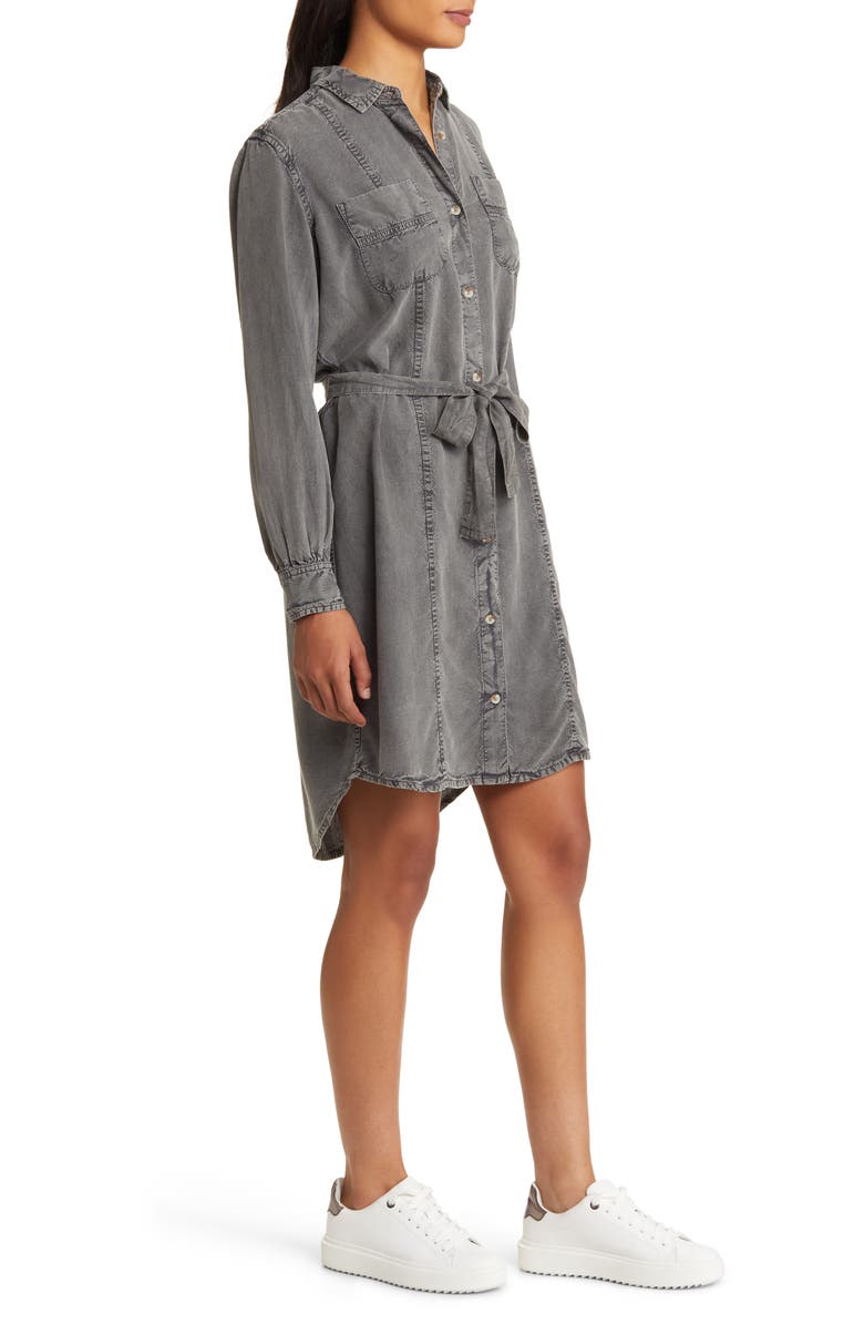 Hatley Riley Tie Waist Long Sleeve Shirtdress, Alternate, color, 
