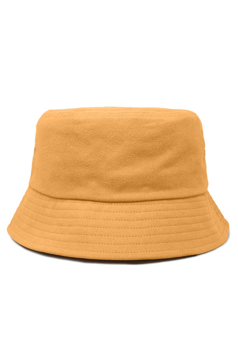 Womens Lil Rainbow Cotton Bucket Hat, Alternate, color, Golden Cream