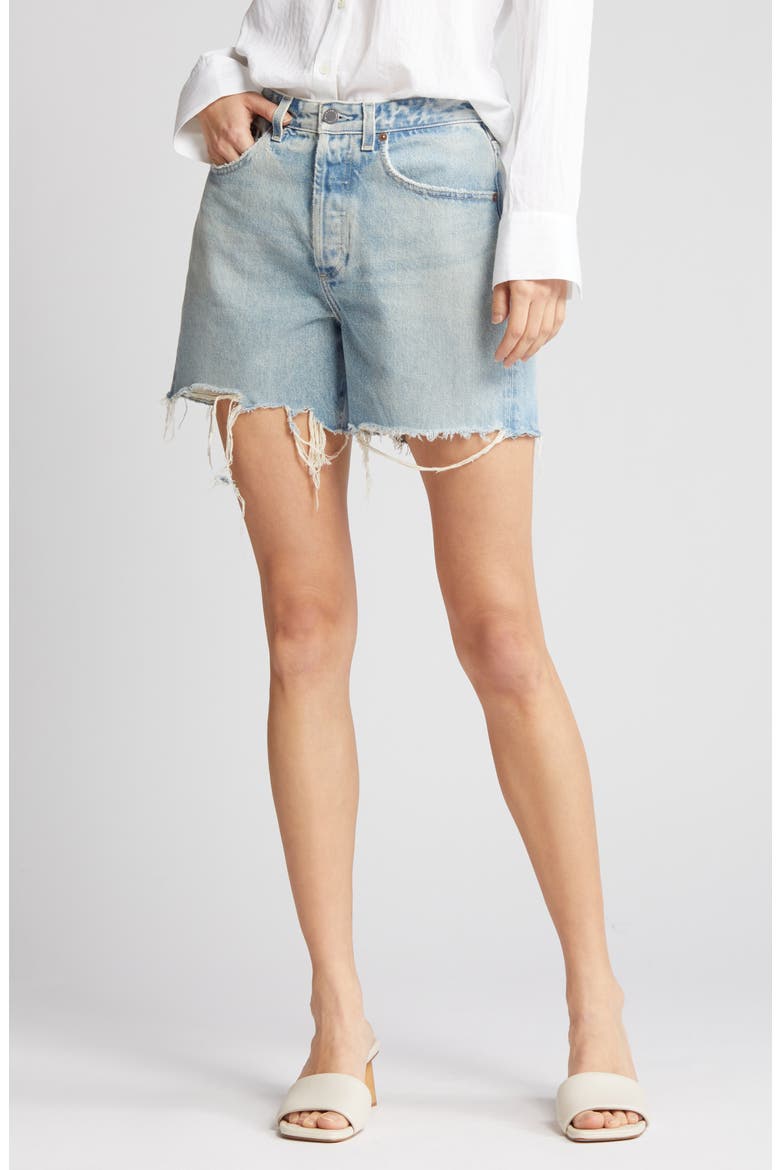 Clove High Waist Cutoff Denim Shorts, Alternate, color, 21 YEARS ROAD TRIP