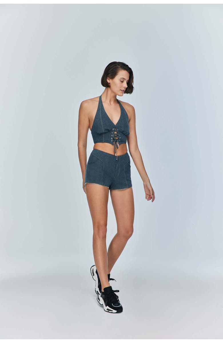 Jendue US Monte 2-in-1 Denim Jeans & Shorts - Versatile Style, Alternate, color, Deep Blue