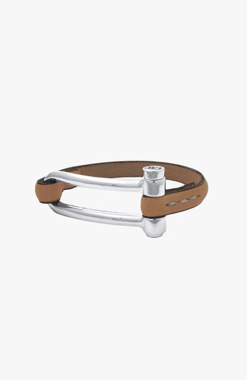 Cxc Koa Shackle Bracelet In Brown