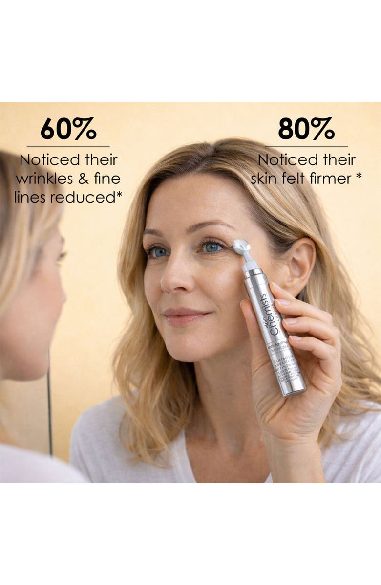 SKINCHEMISTS Collagen Advanced Anti-Ageing Eye Treatment 15ml for Loss of Firmness, Anti-Aging, Alternate, color, White