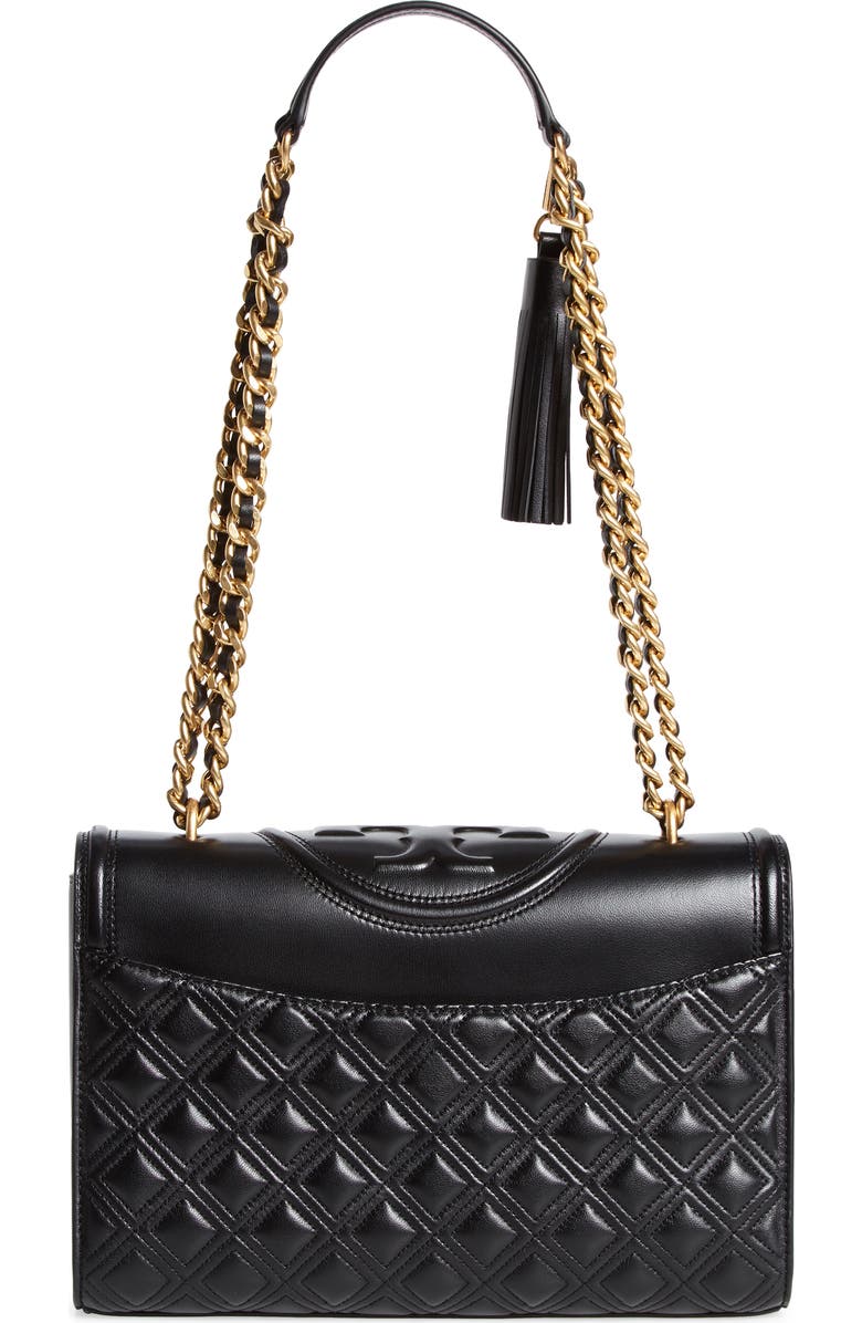 Tory Burch Fleming Leather Convertible Shoulder Bag, Alternate, color,