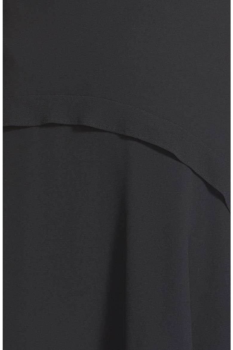 Puff Sleeve Dress, Alternate, color, BLACK