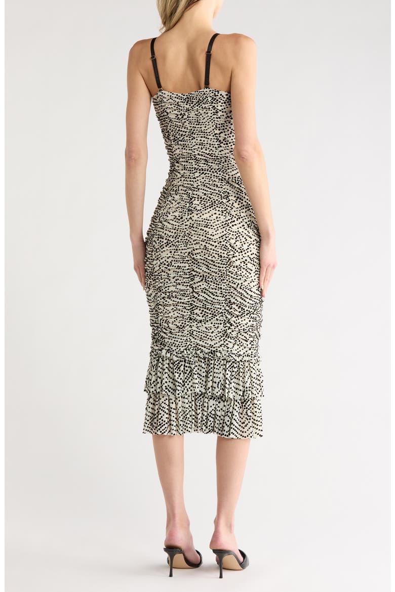 Amber Dress, Alternate, color, BATIK DOT IVORY/ BLACK