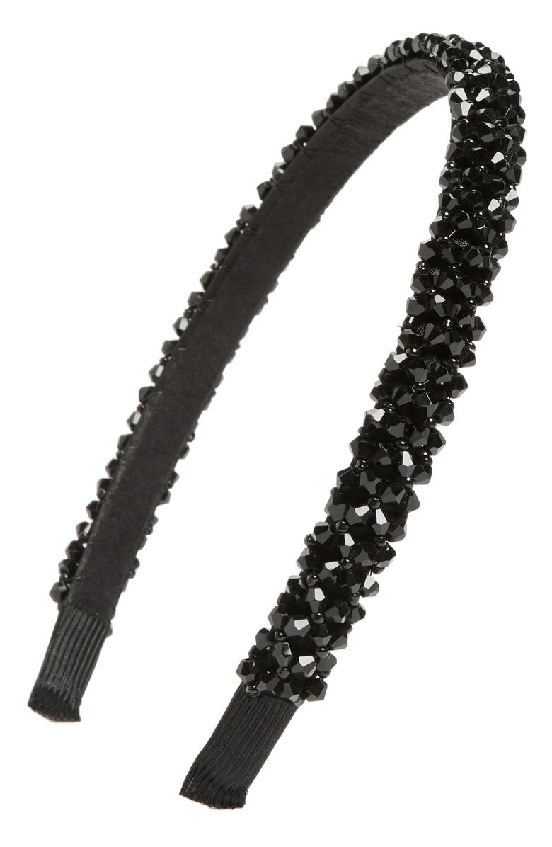 Tasha Embellished Skinny Headband, Main, color, 