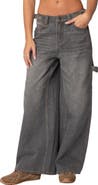 EDIKTED Low Rise Nonstretch Baggy Carpenter Jeans